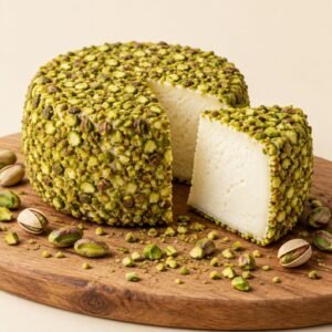 Formaggio di Pecora al Pistacchio – Artigianale Affinato in Olio d’Oliva